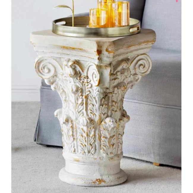 عمود روماني منحوت مثالي لديكور المنزل متوفر حجمين 7413