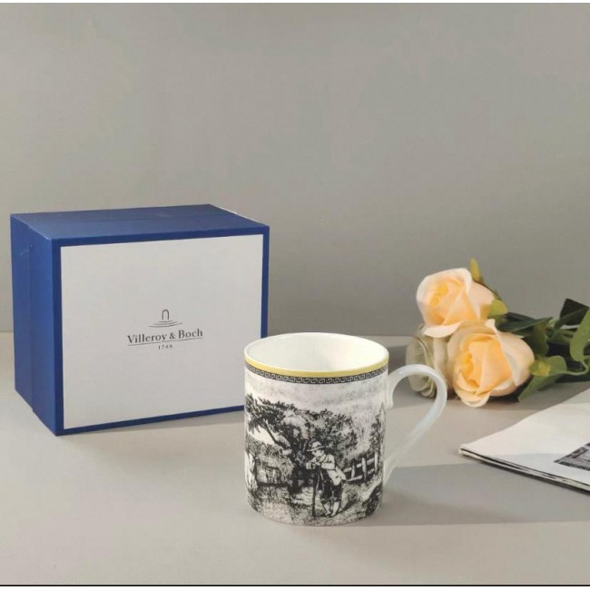 كوب قهوه سراميك بتصميم أوربي ريفي L7930