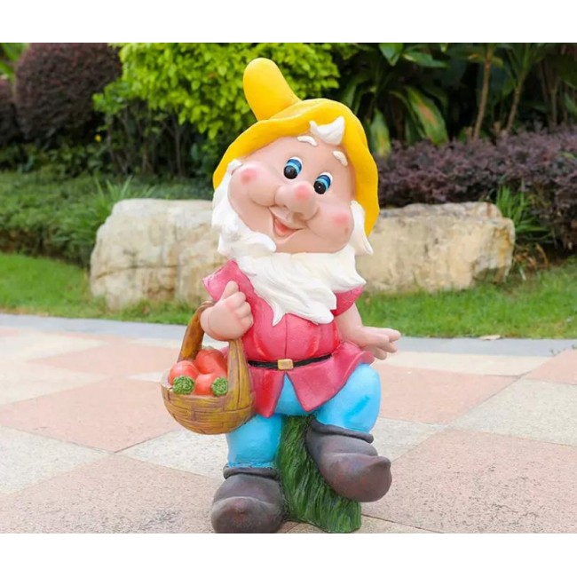 تحفة قزم سنو وايت فايبر مثالي للحديقه الخارجيه 6029 برتفاع 63cm