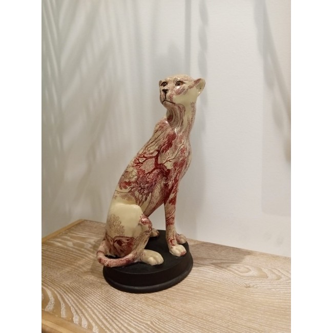 تحفة نمر خشب مثالي لديكور المنزل L7015