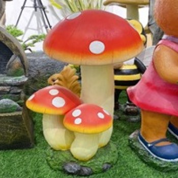 تحفة فطر فايبر برتفاع 70cm مثالي للحديقه الخارجيه 6049