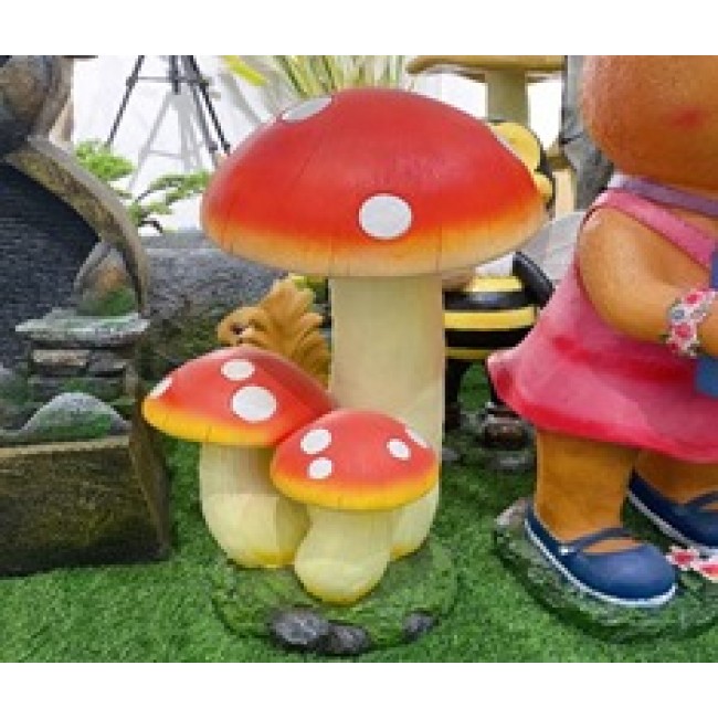 تحفة فطر فايبر برتفاع 70cm مثالي للحديقه الخارجيه 6049