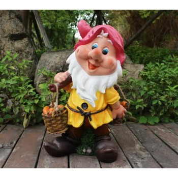 تحفة قزم سنو وايت فايبر للحدائق الخارجية 6024