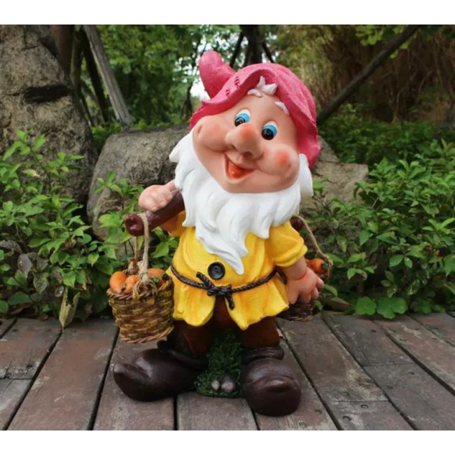 تحفة قزم سنو وايت فايبر للحدائق الخارجية 6024