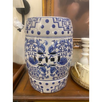 مقعد سيراميك بزخارف زرقاء فاخره L6970