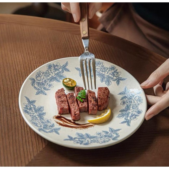 صحن سراميك على الطراز الفرنسي متوفر بنقوش مختلفه 7163 صحن سراميك على الطراز الفرنسي متوفر بنقوش مختلفه 7163