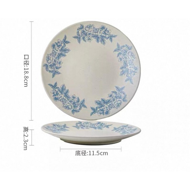 صحن سراميك على الطراز الفرنسي متوفر بنقوش مختلفه 7163 صحن سراميك على الطراز الفرنسي متوفر بنقوش مختلفه 7163