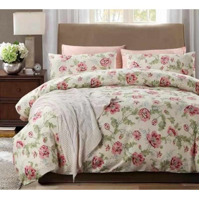 طقم مفارش أغطية قطن مصري من laura ashley حجم كنج قطن مصري 100% متوفر للونين 