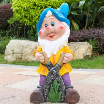 تحفة قزم سنو وايت فايبر ملائم للحديقه الخارجية 6031 برتفاع 63cm