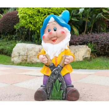 تحفة قزم سنو وايت فايبر ملائم للحديقه الخارجية 6031 برتفاع 63cm تحفة قزم سنو وايت فايبر ملائم للحديقه الخارجية 6031 برتفاع 63cm