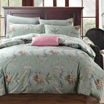 طقم مفارش أغطية قطن مصري من laura ashley حجم كنج قطن مصري 100% متوفر للونين 