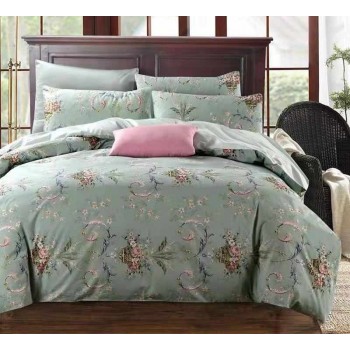 طقم مفارش أغطية قطن مصري من laura ashley حجم كنج قطن مصري 100% متوفر للونين 