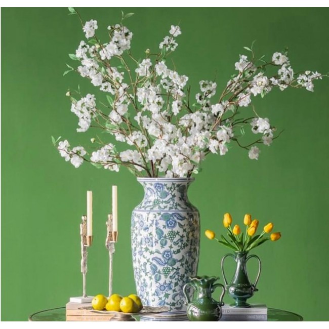 فازه برسلان جميله مثالي لديكور المنزل 7502 بارتفاع 61cm