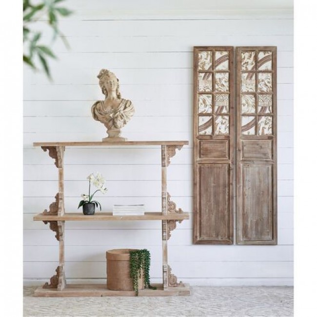 كونسول جداري من خشب الطبيعي ملائم لديكور المنزل 7768