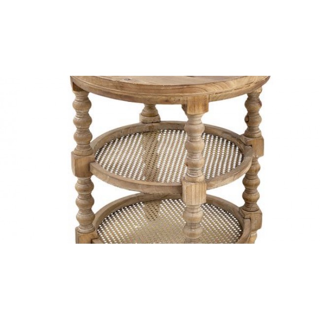 طاولة جانبيه خشب طبيعي بتصميم فاخر 7765