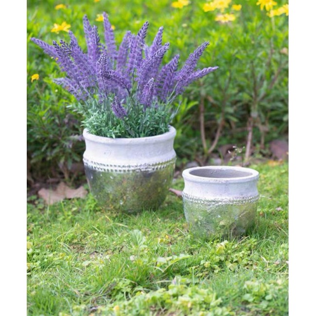 طقم فازة فخارية بتصميم مودرن 2قطعه 7520 طقم فازة فخارية بتصميم مودرن 2قطعه 7520