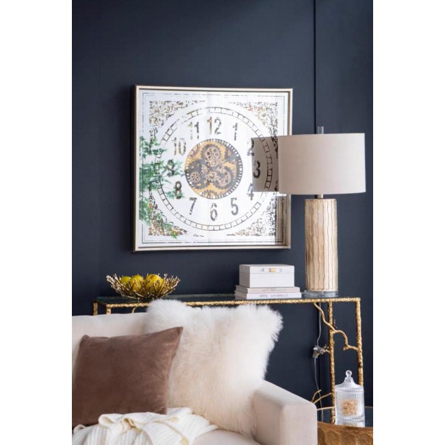 ساعة مرايا زجاجية بتصميم تروس مكانيكية نمط أوربي مثالي لديكور المنزل 7753 ساعة مرايا زجاجية بتصميم تروس مكانيكية نمط أوربي مثالي لديكور المنزل 7753