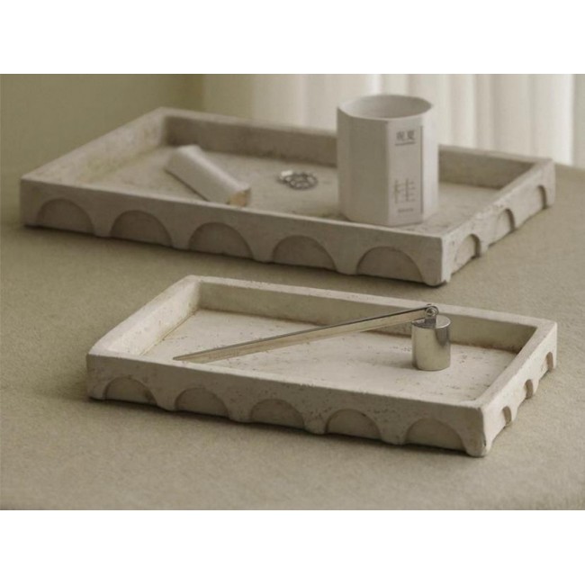 صينيةرخامية أنيقه بتصميم أوربي مثالي لديكور المنزل متوفر الحجمين 7593