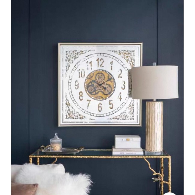 ساعة مرايا زجاجية بتصميم تروس مكانيكية نمط أوربي مثالي لديكور المنزل 7753 ساعة مرايا زجاجية بتصميم تروس مكانيكية نمط أوربي مثالي لديكور المنزل 7753