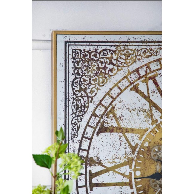 ساعة مرايا زجاجية بتصميم تروس مكانيكية نمط أوربي مثالي لديكور المنزل 7753 ساعة مرايا زجاجية بتصميم تروس مكانيكية نمط أوربي مثالي لديكور المنزل 7753