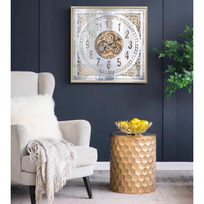 ساعة مرايا زجاجية بتصميم تروس مكانيكية نمط أوربي مثالي لديكور المنزل 7753 ساعة مرايا زجاجية بتصميم تروس مكانيكية نمط أوربي مثالي لديكور المنزل 7753