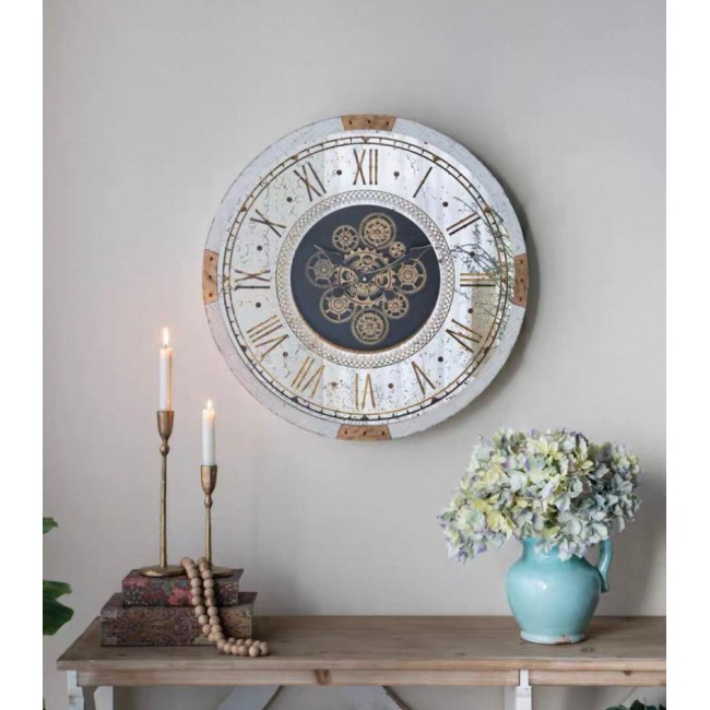 ساعة دائرية مرايا جداري على الطراز الاروبي 7478