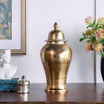 فازة سيراميك ذهبي بتصميم عصري مثالي لديكور المنزل 7534 فازة سيراميك ذهبي بتصميم عصري مثالي لديكور المنزل 7534