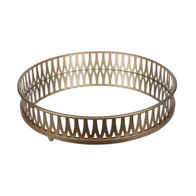 صينية مرايا بتصميم هندسي حديث ملائم لديكور المنزل 7651