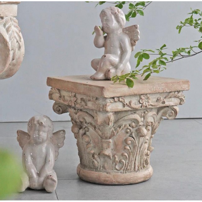 طاوله جانبيه بتصميم تاج عمود روماني متوفر الحجمين 7565 طاوله جانبيه بتصميم تاج عمود روماني متوفر الحجمين 7565