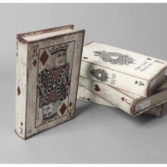 طقم كتاب معتق خشب بستايل الكوتشينه 4قطع 7641 طقم كتاب معتق خشب بستايل الكوتشينه 4قطع 7641