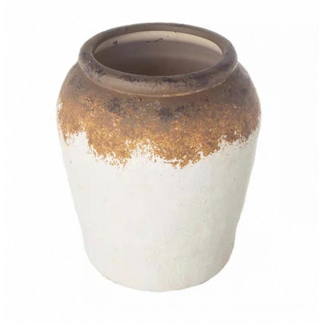 فازة سيراميك ريفي ملائم لديكور المنزل متوفر الحجمين 7758