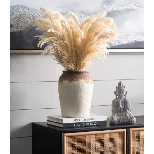 فازة سيراميك ريفي ملائم لديكور المنزل متوفر الحجمين 7758