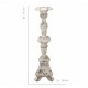 شمعدان  أبيض معتق بتصميم روماني مثالي لديكور المنزل متوفر الحجمين 7404