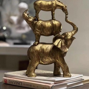 تحفة مجموعة حيونات من الراتنج مثالي لديكور المنزل 7568