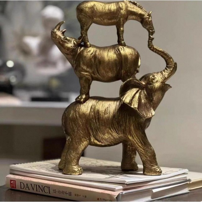 تحفة مجموعة حيونات من الراتنج مثالي لديكور المنزل 7568