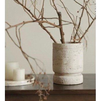 فازة حجر بتصميم أوربي أنيق ملائم لديكور المنزل 7590 فازة حجر بتصميم أوربي أنيق ملائم لديكور المنزل 7590