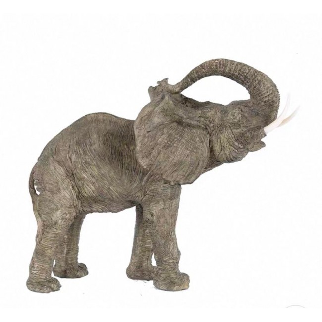 تحفة فيل بأنياب فايبر ملائم لديكور المنزل 7567