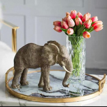 تحفة فيل من راتنج مثالي لديكور المنزل 7566