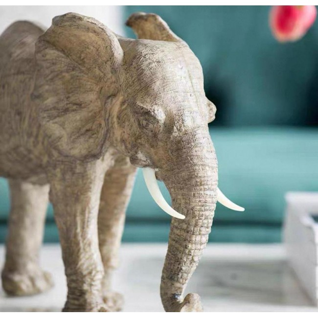 تحفة فيل من راتنج مثالي لديكور المنزل 7566