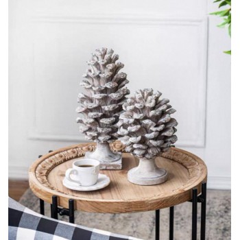 تحفة ثمرة الصنوبر فاخره ملائمه لغرفة المعيشه متوفر الحجمين 7582 تحفة ثمرة الصنوبر فاخره ملائمه لغرفة المعيشه متوفر الحجمين 7582