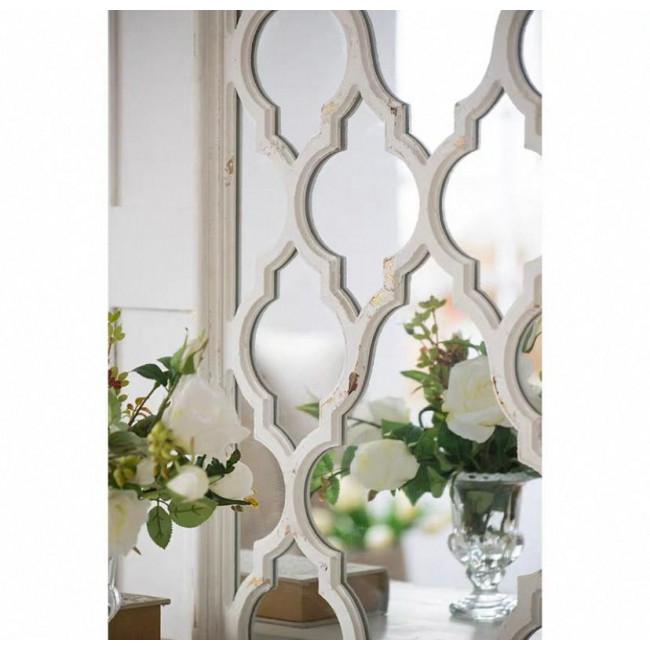 مريا فاخره باطار خشب أبيض معتق بلمسات عصريه L7736