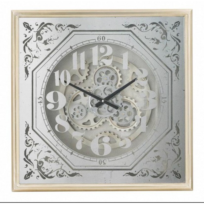 ساعة مرايا زجاجية بتصميم تروس مكانيكية نمط أوربي 7754 ساعة مرايا زجاجية بتصميم تروس مكانيكية نمط أوربي 7754