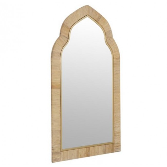 مرايا جداري بإطار خشب طبيعي على الطراز الاروبي 7740