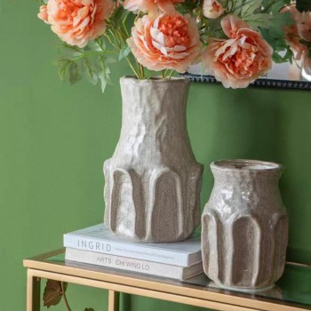 فازة سيراميك بستايل مودرن بلامسات أنيقه متوفر الحجمين  7457