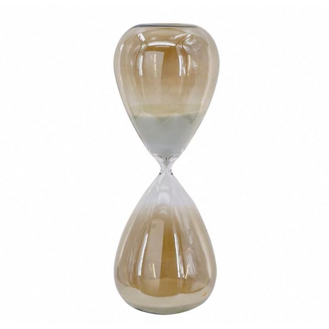 ساعة رملية من الزجاج بستايل أوربي ملائم لديكور المنزل حجم كبير 7611