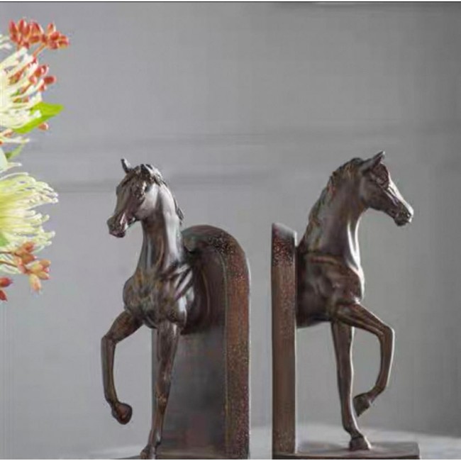 فاصل كتب بتصميم حصان  بني معتق 7643