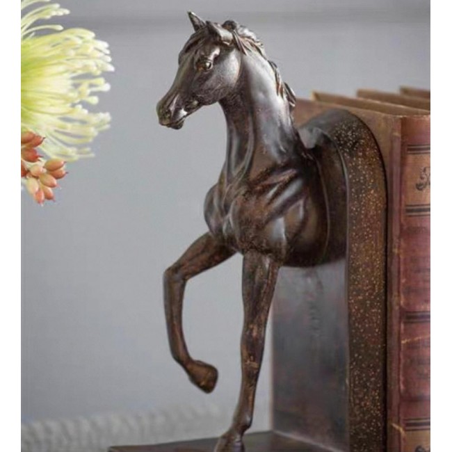 فاصل كتب بتصميم حصان  بني معتق 7643