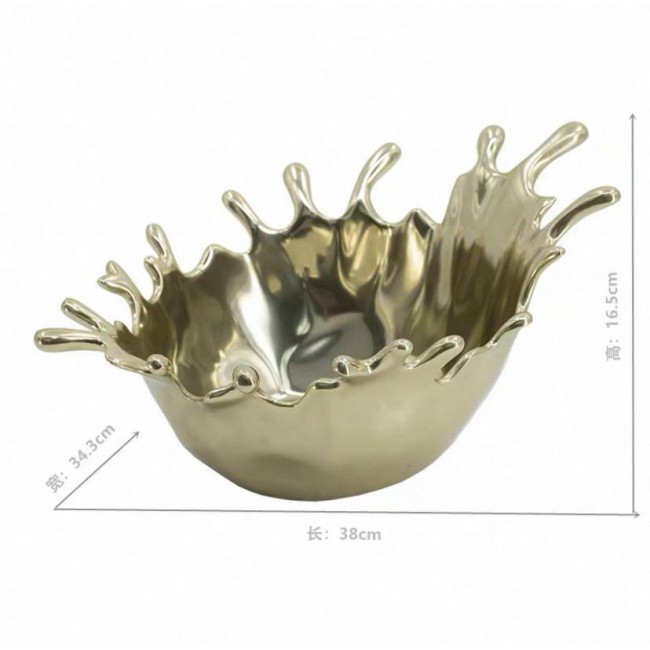 صحن تقديم معدن بتصميم عصري حديث 7628