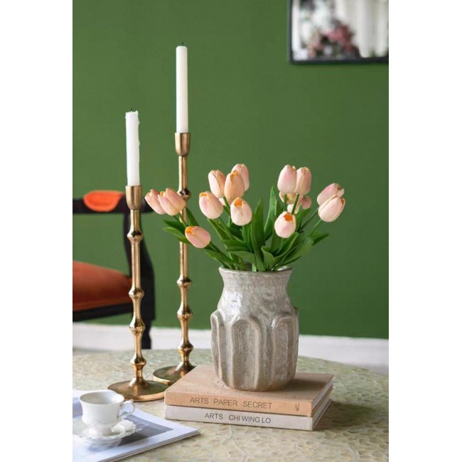 فازة سيراميك بستايل مودرن بلامسات أنيقه متوفر الحجمين  7457