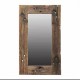 مرايا جداريه باطار خشب معتق طبيعي بتصميم ريفي انيق L7739 مرايا جداريه باطار خشب معتق طبيعي بتصميم ريفي انيق L7739